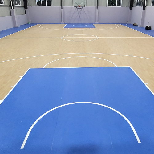 Basketbalveldvloeren indoor esdoorn houten kleur