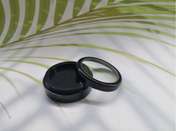 Blush Cream Jar With Window Cover