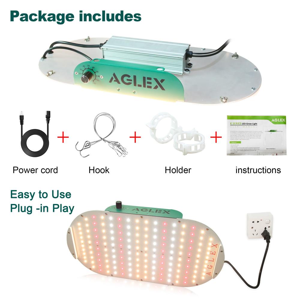 Aglex Grow Lights 100W สำหรับเรือนกระจกในสวน