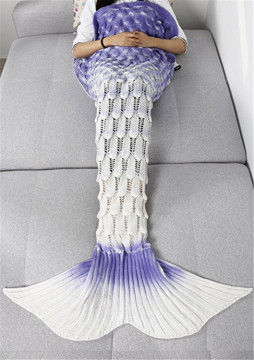 Purple gril home Mermaid blanket