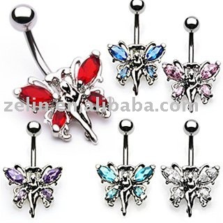 Fairy Navel Ring w,navel jewelry,navel belly ring