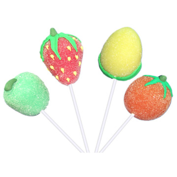 Multi color soft fruit shaped jelly candy