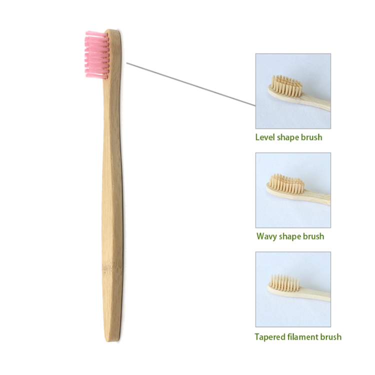 Деревянная зубная щетка в индивидуальной упаковке Custom Package Wooden Toothbrush
