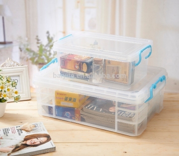 plastic storage box with lock