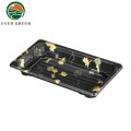 Disposable Blister Black Sushi Tray Takeaway Sushi Tray