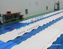 Fluoroplastic fabric-backed lining sheet