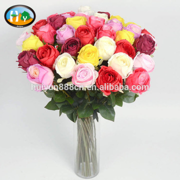 Cheap artificial rose artificial flower single for wedding decorations