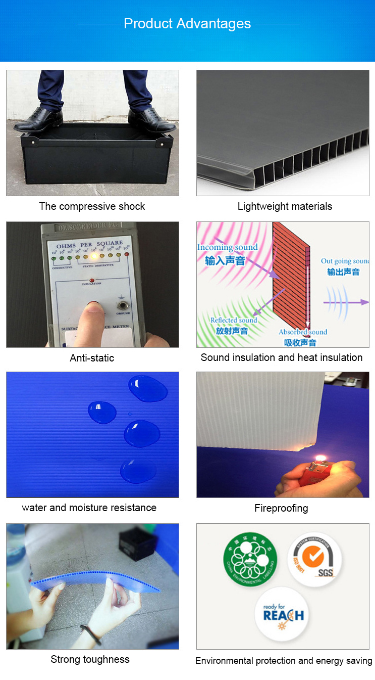 PP Corrugated Plastic Sheet Hollow Sheet Colored Plastic Sheets