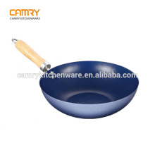 Carbon steel non-stick chinese wok pan