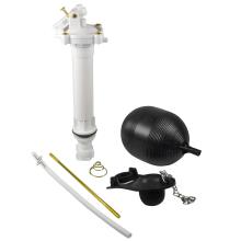 Toilet Repair Kit: Fill Valve, Flapper, Rod, and Float Replacement