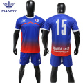 Custom sublimation mens soccer top and short