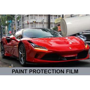 自動車用ペイント保護フィルムを透明