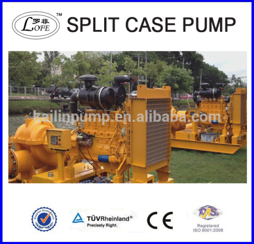 diesel engine axial case split double suction centrifugal pump