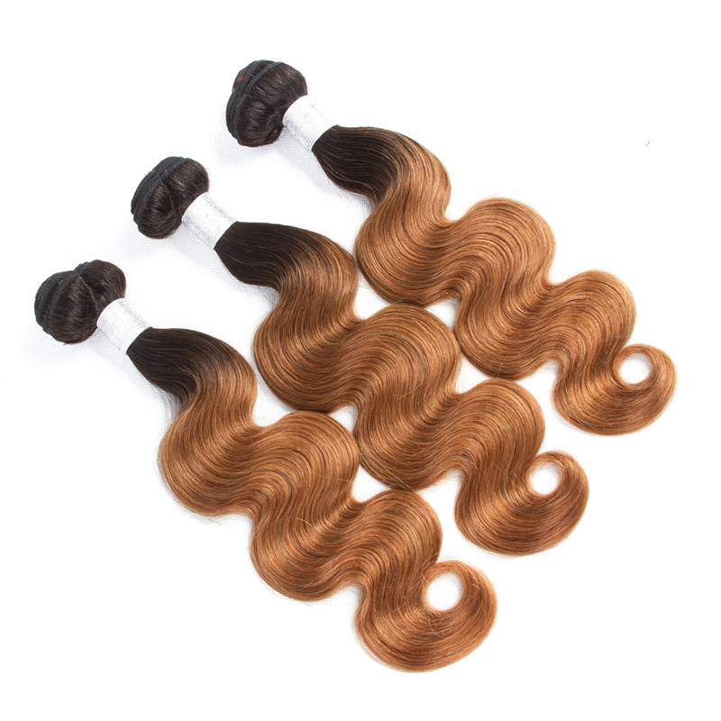 Ombre Brazilian Body Wave bundles 100% Human Hair 22 26 30inch 1B/30 Colored For Black Women Remy hair