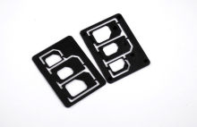 Plastic Abs Triple Sim Adapter For Regular Mobile 3ff Mini - Uicc Card