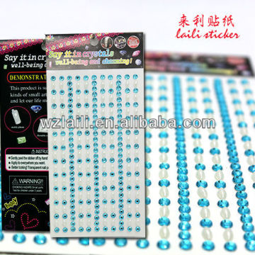 self adhesive pearl sticker/pearl diamond sticker/scrapbooking sticker