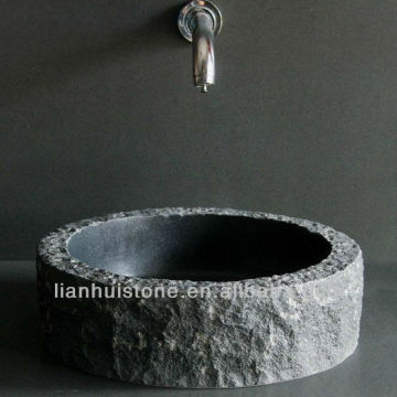 black sink G654 granite