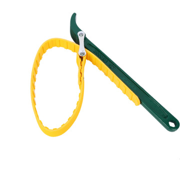 Adjustable Rubber Oil Filter Strap Wrench - Forged Oil Lattice Wrench