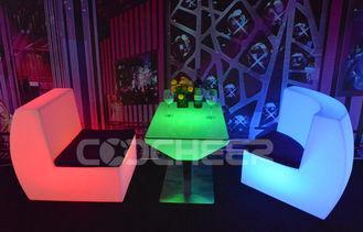 Rechargeable LED Lounge Furniture Light Bar Table And Chair