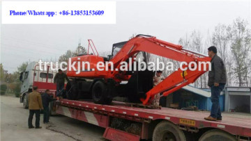 sell wheeled excavator Chinese brand new cheap strong wheeled excavator for sale