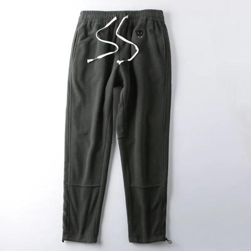 Men's Micro Fleece Pants With Embroidery