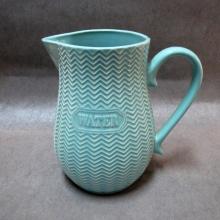 Embossed Ceramic Water Juice Milk Pitcher