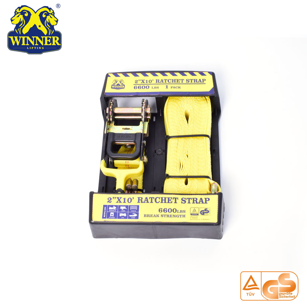 2 Inch Cheap Ratchet Strap And Cargo Lashing Belt With Package