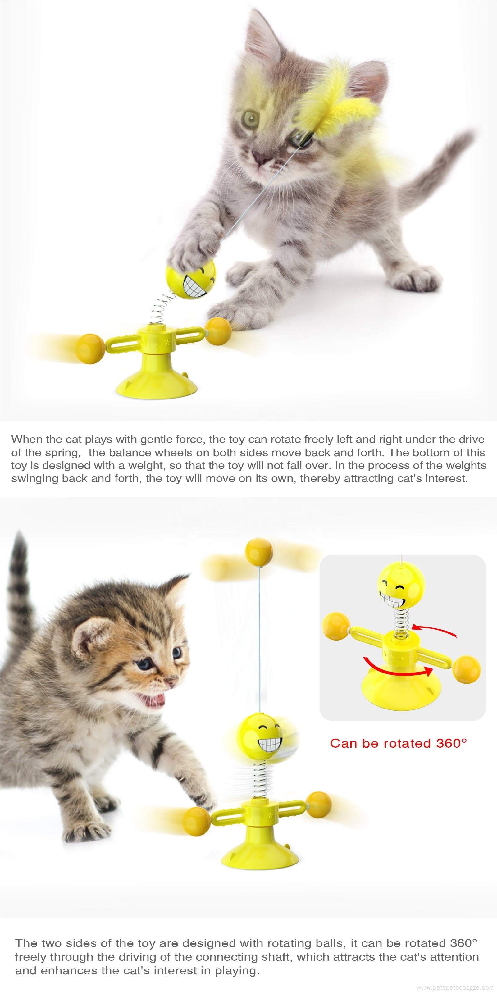 Wholesale Customized Interactive Cat Feather Toy