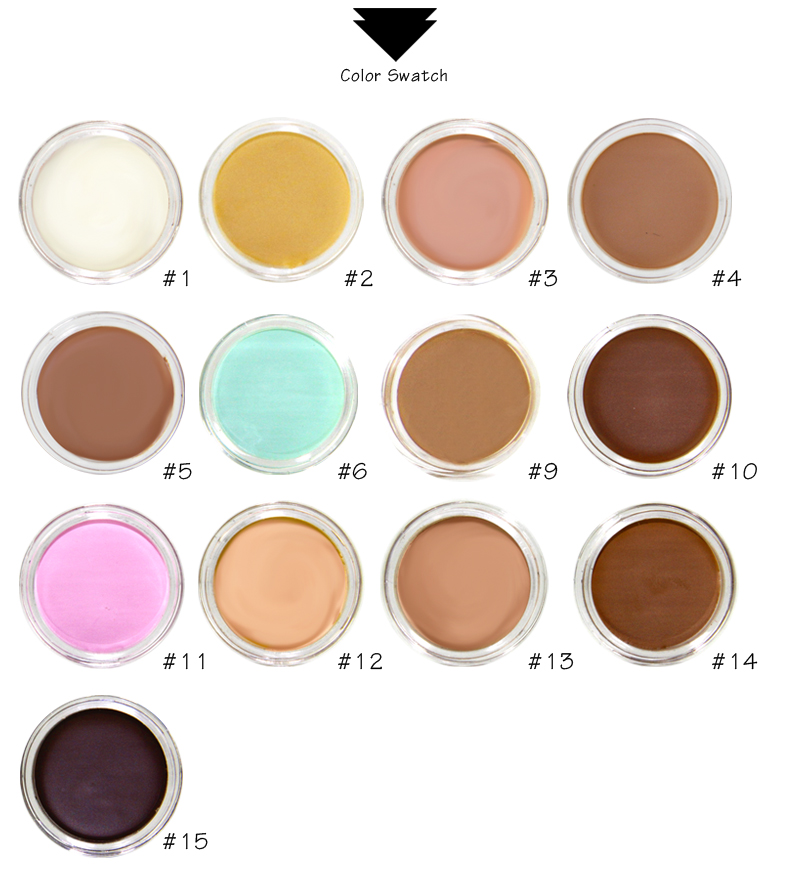 Make Your Own Brand Natural 15 Colors Concealer Cream High-quality Cruetly Free Natural Waterproof Concealer Cream