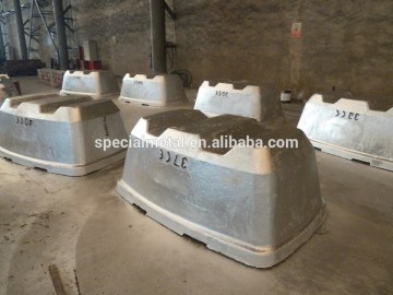 OEM cast metal ingot mold for Aluminum Zinc Lead Nickel