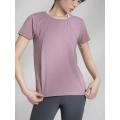 Damen Quick Dry Kurzarm T-Shirt mit Stretch