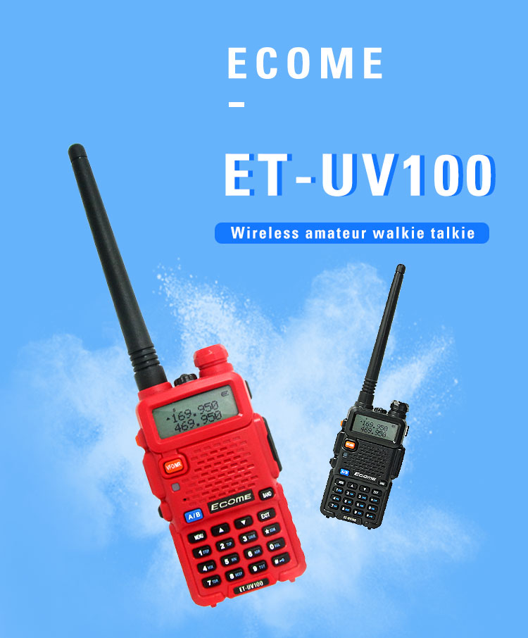 Etuv100 Wireless Walkie Talkie Dual Band Two Way Radio