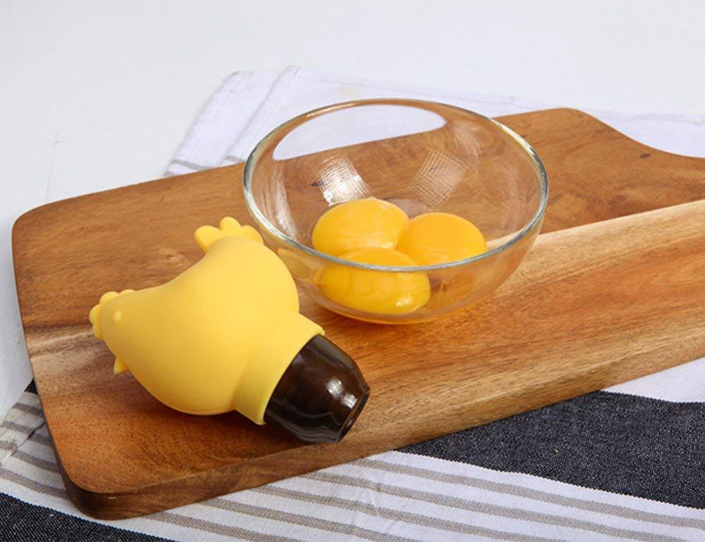 Separatore di tuorlo d&#39;uovo a forma di pollo in silicone