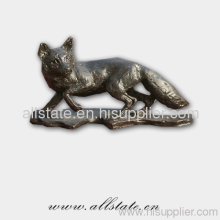 Cast Bronze Metal Wolf Sculpture?