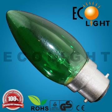 Best Price Hangzhou CE approved color candle lamp 25w 60w