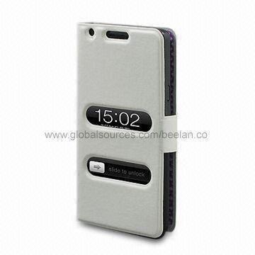 Smart Dress Case for Samsung S2/i9100, Made of Premium PU Leather with Microfiber Interior