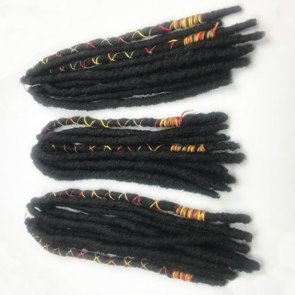 Hot Sale Crochet Braid Hair Small  Slim Twist Hair Bae LUNA Locs with colorful string