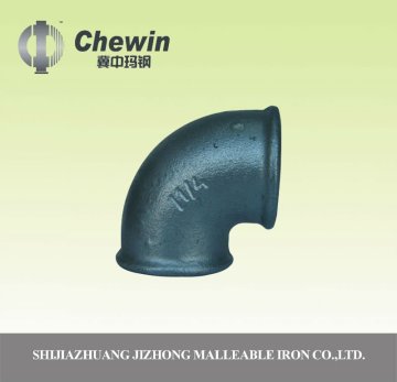 malleable iron pipe fitting,black elbow