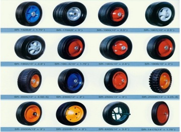 Wheelbarrow Solid Rubber Wheels (13"X3")