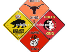 custom made metal tin sign,warning sign,street sign,xing sign