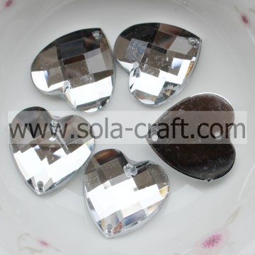 Lovely Heart Shape Faceted Cut Glass Bead Imitation Crystal DIY Beads With Factory Price