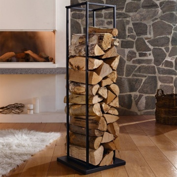 Outdoor Firewood Stacking Bracket with Stable Base