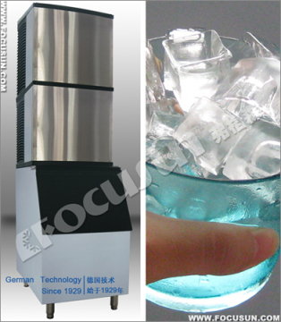 medium capcity cube ice machine with ice bin
