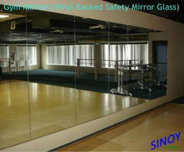 China Qingdao 4mm-6mm Shatter Proof Gym Mirrors / Dance Studio Mirrors for Australia market