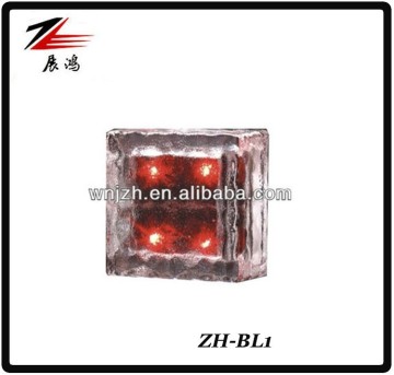10 x10cm Solar Ice Glass Blocks Brick Light /Solar Underground Paver lamp
