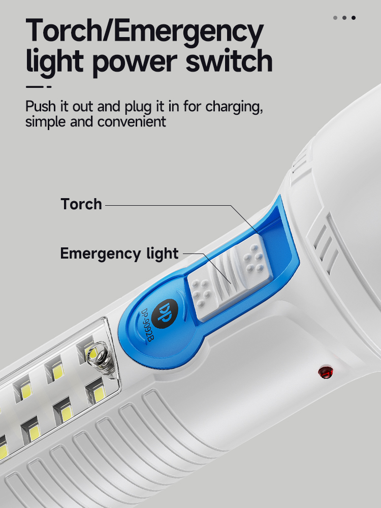 55-9092B-Rechargeable LED Emergency Flashlight Torch with Side Light 55-9092B-Rechargeable LED Emergency Flashlight Torch with Side Light