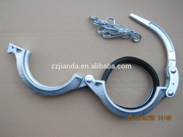 concrete pump rubber hose clamp, pipe clamp