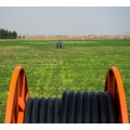 Water spray hose reel irrigation system boom models