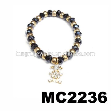 wholesale handmade kids korean beaded sister charm bracelets