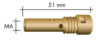Binzel AT255 welding tip holder 004.D624